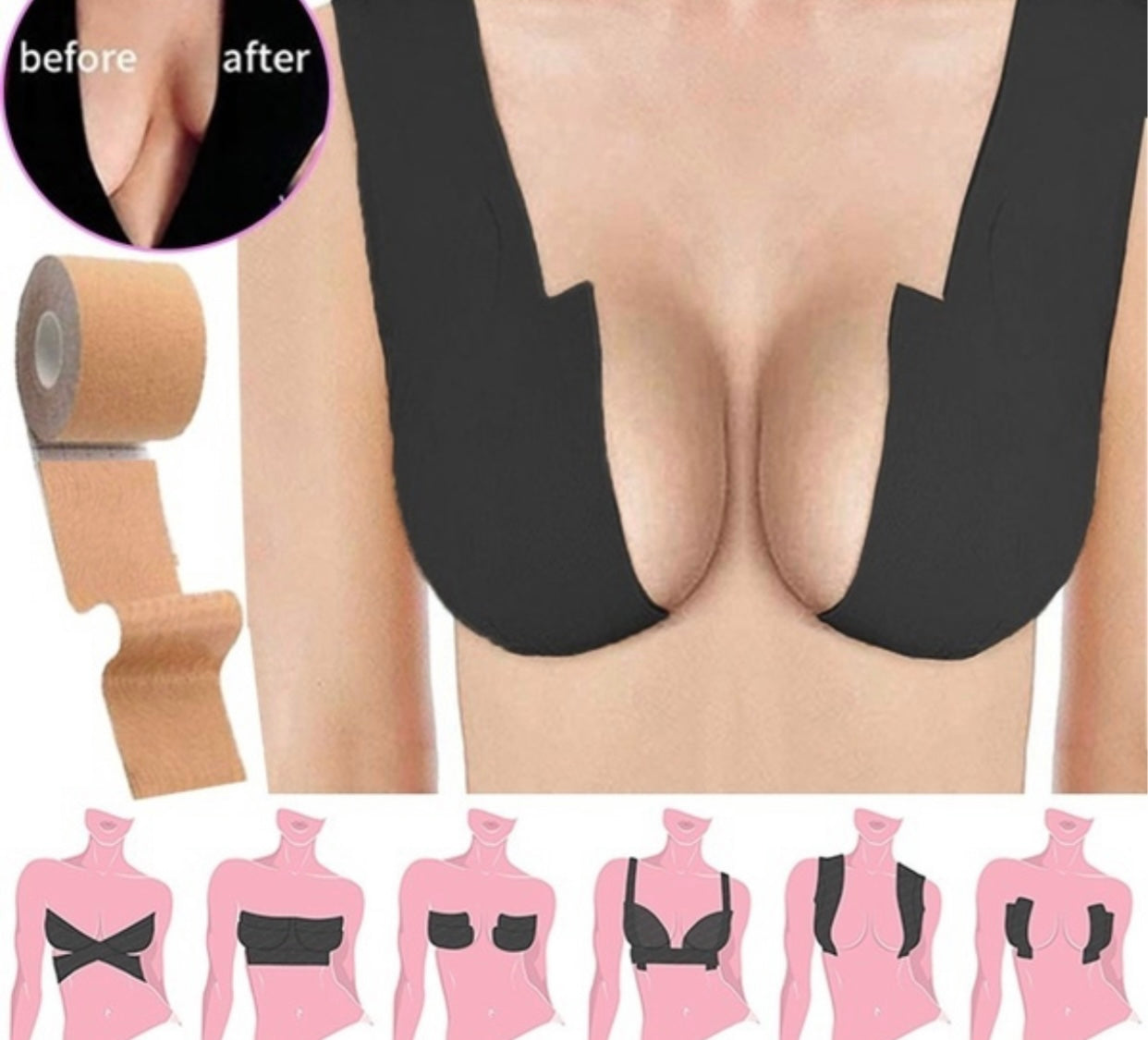 Lift Up Invisible Bra Tape – Lux 7 Bazaar